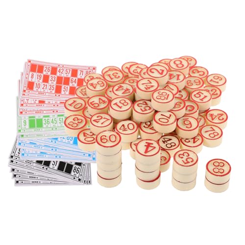 VANZACK 1Satz Interaktives Bingo Spielset mit Zahlenkarten und Schachfiguren Lustiges Partyspiel für Familien und Freunde für Partys und Veranstaltungen VANZACK 1Satz Interaktives Bingo Spielset mit Zahlenkarten und Schachfiguren Lustiges Partyspiel für Familien und Freunde für Partys und Veranstaltungen von VANZACK