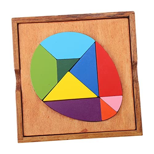 VANZACK 1Satz Interaktives Holz Ei Puzzle Multifunktionales DIY Tangram Für Frühes Lernen Und Kreative Problemlösung von VANZACK