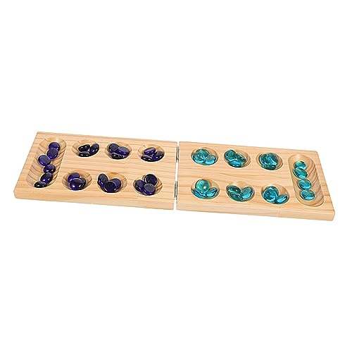 VANZACK 1Satz Klappbares Holz Mancala Spielset Mit Edelsteinen Intelligentes Denkspiel Für Erwachsene Familienspielzeug Für Strategische Herausforderungen VANZACK 1Satz Klappbares Holz Mancala Spielset Mit Edelsteinen Intelligentes Denkspiel Für Erwachsene Familienspielzeug Für Strategische Herausforderungen von VANZACK