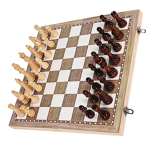 VANZACK 1Satz Klappbares Schachspiel Aus Holz Lernschach Für Erwachsene Kompaktes Schachbrett Mit Hochwertigen Figuren Zuhause Und Reisen VANZACK 1Satz Klappbares Schachspiel Aus Holz Lernschach Für Erwachsene Kompaktes Schachbrett Mit Hochwertigen Figuren Zuhause Und Reisen von VANZACK