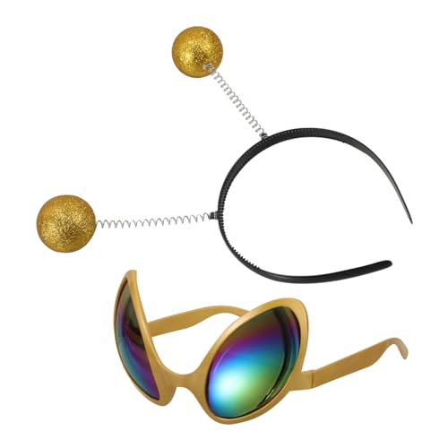 VANZACK 1Satz Lustiges Alien Kostümzubehör Set Teiliges Haarband Sonnenbrille für Partys Festivals Cosplay Kreative Fühlantenne Brille Einzigartiges Accessoire für Männer VANZACK 1Satz Lustiges Alien Kostümzubehör Set Teiliges Haarband Sonnenbrille für Partys Festivals Cosplay Kreative Fühlantenne Brille Einzigartiges Accessoire für Männer von VANZACK