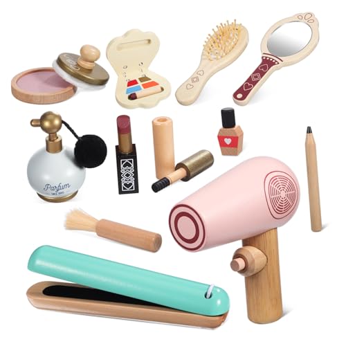VANZACK 1Satz Make Up Spielzeugset Aus Holz Schminkset Für Schönheitssalon Rollenspielzeug Für Kleinkinder Für Jahre von VANZACK
