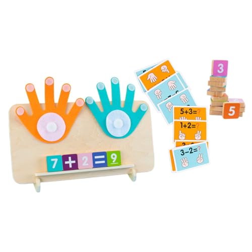 VANZACK 1Satz Mathe Lernspielzeug für Kleinkinder Kognitives Finger Zahlen Filz Sicher und Langlebig Fördert Feinmotorik und Mathematikverständnis von VANZACK