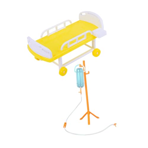 VANZACK 1Satz Medizinisches Bettspielzeug Mit Infusionsflasche Realistisches Doktorspielzeug Für Erkenntnisspielzeug Für Kreative Rollenspiele Zufällige Farben von VANZACK