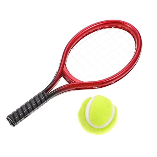 VANZACK Puppenhaus Sport Zubehör 1 Set Mini Tennis Schläger Spielzeug Mini Tennis Prop Für Decor VANZACK Puppenhaus Sport Zubehör 1 Set Mini Tennis Schläger Spielzeug Mini Tennis Prop Für Decor von VANZACK