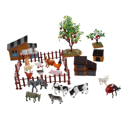 VANZACK 1Satz Mini Tiere Figuren Teile Farm Tier Modell Für Kreative Mini Simulationslandschaften Und Bauernhaus Dekoration Für Jahren von VANZACK