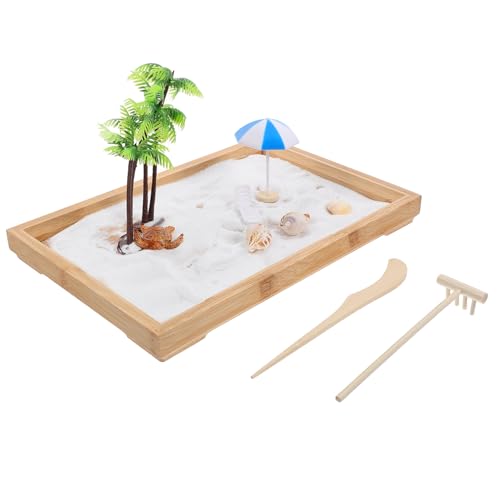 VANZACK 1Satz Miniaturisierte Sandlandschaft für Schreibtisch Zen Garten mit Thema Deko Element für Büro und Zuhause Fördert Kreativität und Sand VANZACK 1Satz Miniaturisierte Sandlandschaft für Schreibtisch Zen Garten mit Thema Deko Element für Büro und Zuhause Fördert Kreativität und Sand von VANZACK