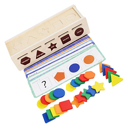 VANZACK 1Satz Montessori Holzspielzeug für Kleinkinder Farben Formen Sortierspiel für Jahre Alte Fördert Feinmotorik Hand Augen Koordination und Interaktive Lernspiele von VANZACK