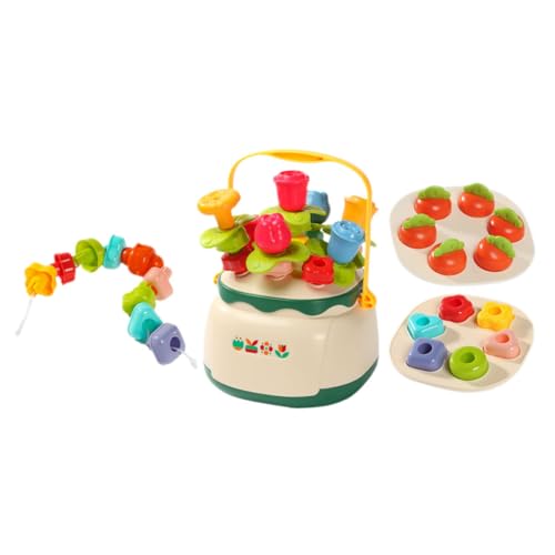 VANZACK 1Satz Montessori Kognitives Blumenkorb Stapelspielzeug für Fädelspiel für Feinmotorik Pädagogisches Lernspielzeug Konzentration VANZACK 1Satz Montessori Kognitives Blumenkorb Stapelspielzeug für Fädelspiel für Feinmotorik Pädagogisches Lernspielzeug Konzentration von VANZACK