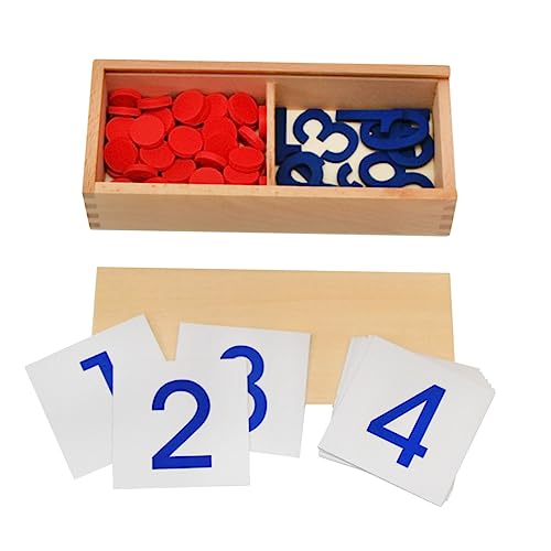 VANZACK 1Satz Montessori Lernspielzeug Aus Holz Und Rechenhilfe Für Digitales Zahlenverständnis Mathematische Frühförderung Jahren von VANZACK