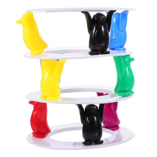 VANZACK 1Satz Pinguin Bausteinspielzeug Pinguin Stapelturm Pädagogisches Geschicklichkeitsspielzeug Für Kinderspielzeug Für Familien Balancespiel Mit Pinguinen Fördert von VANZACK