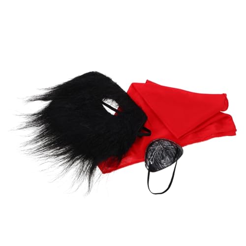 VANZACK 1Satz Piraten Cosplay für Halloween Schnurrbart Augenmaske Kopfbedeckung Piraten Requisite für Unvergessliche Partys Langlebig VANZACK 1Satz Piraten Cosplay für Halloween Schnurrbart Augenmaske Kopfbedeckung Piraten Requisite für Unvergessliche Partys Langlebig von VANZACK