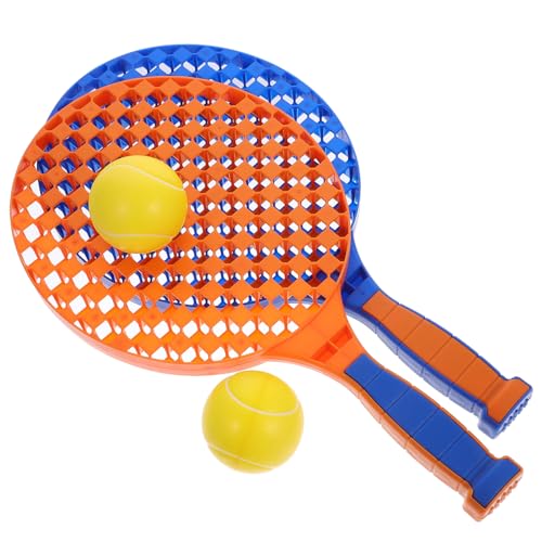 VANZACK 1Satz Plastik Tennisschläger Für Eltern Badminton Spiele Im Freien Kunststoffbälle Sportspielzeug Für Freizeitgestaltung von VANZACK
