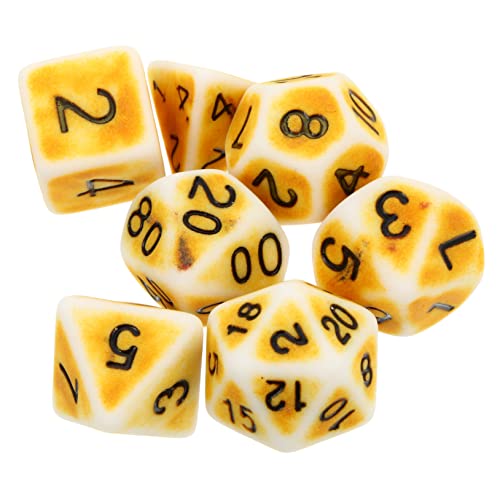 VANZACK 1Satz Polyedrische Retro Design Für Brettspiele Und Rollenspiele Lustige Würfelspiel Requisiten Für Mehr von VANZACK