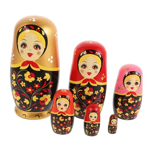 VANZACK 1Satz Puppen Aus Holz Lagige Verschachtelte Puppen Für Handgefertigtes Weihnachten Oder Russische Dekoration von VANZACK