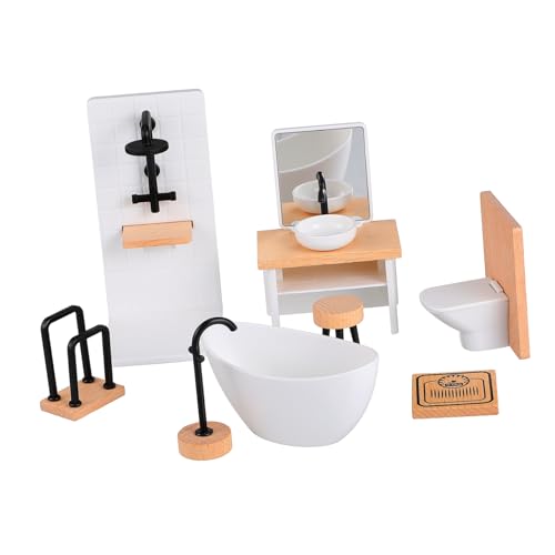 VANZACK 1Satz Puppenhäuser Puppenbadewanne Und Badezimmer Für Puppenzubehör Und Kreative Spielwelten von VANZACK
