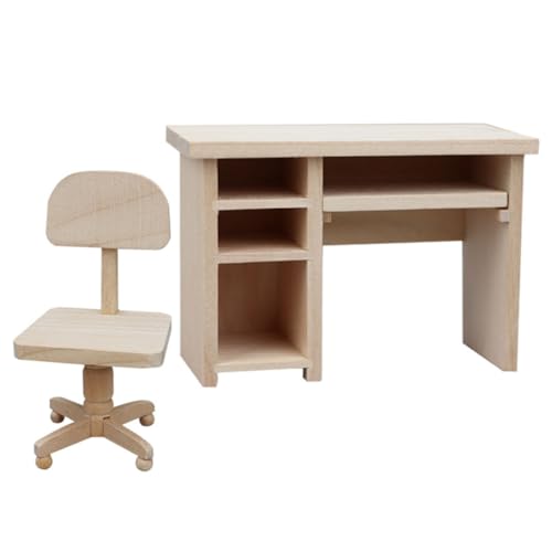 VANZACK 1Satz Puppenhaus Möbel Set Schreibtischstuhl Für Szenen Für Puppenhaus Dekoration Simuliertes Büro Design VANZACK 1Satz Puppenhaus Möbel Set Schreibtischstuhl Für Szenen Für Puppenhaus Dekoration Simuliertes Büro Design von VANZACK