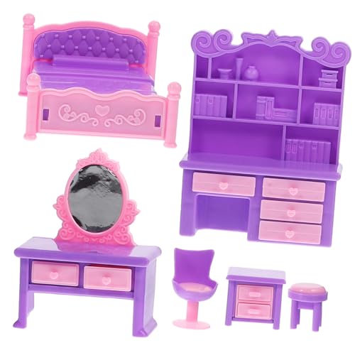 VANZACK 1Satz Puppenhaus Möbel Teiliges Schlafzimmer Zubehör Sofamodell Und Stuhl Für Mini Szenen Für DIY Puppenhaus Dekoration VANZACK 1Satz Puppenhaus Möbel Teiliges Schlafzimmer Zubehör Sofamodell Und Stuhl Für Mini Szenen Für DIY Puppenhaus Dekoration von VANZACK