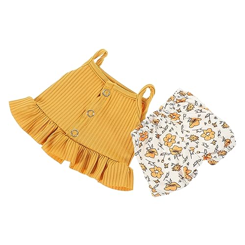 VANZACK 1Satz Puppenkleidung Für Amerikanische Mädchenpuppen Teiliges Outfit Mit Blumenshorts Und Camisole Für Puppen Puppen Outfits Zubehör von VANZACK