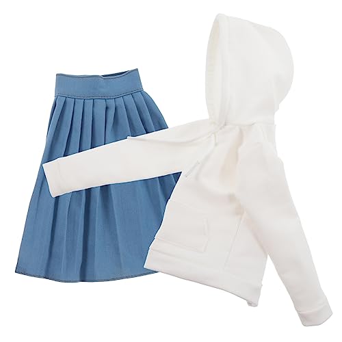 VANZACK 1Satz Puppenkostüm Für Große Puppen Bestehend Aus Weißem Sweatshirt Und Blauer Outfit Zum Ankleiden VANZACK 1Satz Puppenkostüm Für Große Puppen Bestehend Aus Weißem Sweatshirt Und Blauer Outfit Zum Ankleiden von VANZACK
