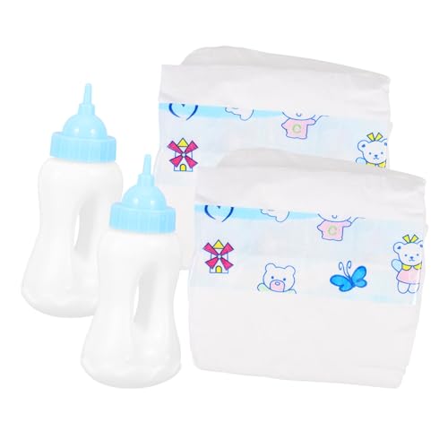 VANZACK 1Satz Puppenspielzeug mit Babypuppenflaschen und Puppenwindeln für Kreatives Rollenspiel für Ankleidespiele und Dekorationen VANZACK 1Satz Puppenspielzeug mit Babypuppenflaschen und Puppenwindeln für Kreatives Rollenspiel für Ankleidespiele und Dekorationen von VANZACK