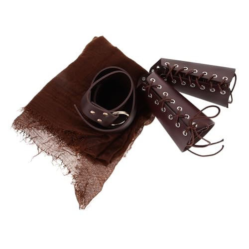 VANZACK 1Satz Ritter Cosplay Zubehör Mittelalter Umhang Gürtel Armschienen Für Halloween Kostümpartys Leicht Angenehm Tragbar Ritterkostüme VANZACK 1Satz Ritter Cosplay Zubehör Mittelalter Umhang Gürtel Armschienen Für Halloween Kostümpartys Leicht Angenehm Tragbar Ritterkostüme von VANZACK