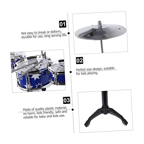 VANZACK 1Satz Schlagzeug Set Musikalisches Drum für Frühe Bildung Leicht zu Montieren und Langlebig Unterstützt die Musikalität von Jungen und Mädchen VANZACK 1Satz Schlagzeug Set Musikalisches Drum für Frühe Bildung Leicht zu Montieren und Langlebig Unterstützt die Musikalität von Jungen und Mädchen von VANZACK