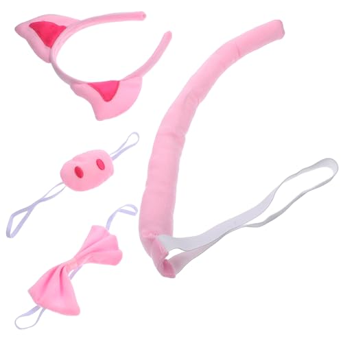 VANZACK 1Satz Schwein Cosplay Kostüm mit Stirnband Falscher Nase und Fliege Tierkostüm für Halloween Cosplay und Maskerade Bequem und Langlebig Geschenkidee VANZACK 1Satz Schwein Cosplay Kostüm mit Stirnband Falscher Nase und Fliege Tierkostüm für Halloween Cosplay und Maskerade Bequem und Langlebig Geschenkidee von VANZACK