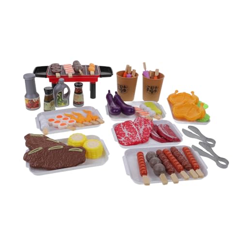 VANZACK 1Satz Simulation BBQ Grill Teiliges Grill Küchenspielzeug für Sicheres Material mit Realistischem Aussehen und Gleichmäßigem Rauch Kreatives und Entwicklung von VANZACK