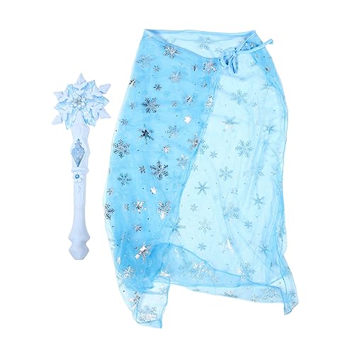 VANZACK 1Satz Teiliges Glühendes Zauberstab mit Prinzessinnen Cape Zubehör für Halloween Kindergeburtstage VANZACK 1Satz Teiliges Glühendes Zauberstab mit Prinzessinnen Cape Zubehör für Halloween Kindergeburtstage von VANZACK