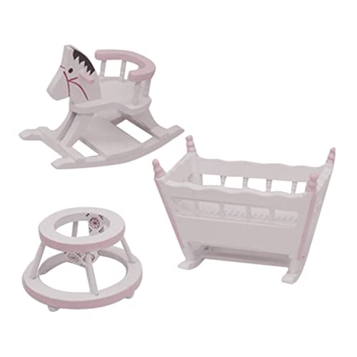 VANZACK 1Satz Teiliges Kindergarten Möbel Set Schaukelstuhl Babywiege Und Lauflernhilfe Für Puppenstuben Für Kinderzimmer Dekoration VANZACK 1Satz Teiliges Kindergarten Möbel Set Schaukelstuhl Babywiege Und Lauflernhilfe Für Puppenstuben Für Kinderzimmer Dekoration von VANZACK