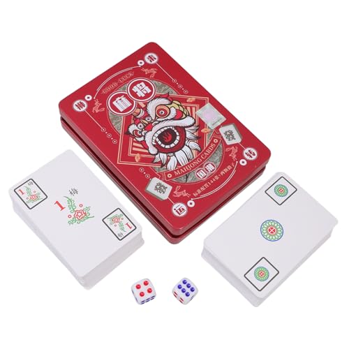 VANZACK 1Satz Teiliges Party Mahjong Kartenset Chinesische Mahjong Spielkarten Im Format Für Reisen Und Spieleabende Hochwertige Papierkarten Für Unvergessliche VANZACK 1Satz Teiliges Party Mahjong Kartenset Chinesische Mahjong Spielkarten Im Format Für Reisen Und Spieleabende Hochwertige Papierkarten Für Unvergessliche von VANZACK