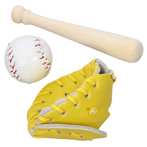 VANZACK 1Satz Teiliges Puppenhaus Zubehör Baseballschläger Handschuh Und Ball Spielset Für Miniaturen Zum Basteln Und Tiny House Accessoires VANZACK 1Satz Teiliges Puppenhaus Zubehör Baseballschläger Handschuh Und Ball Spielset Für Miniaturen Zum Basteln Und Tiny House Accessoires von VANZACK