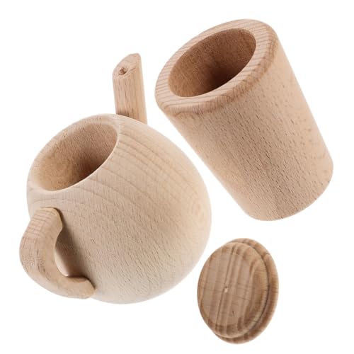 VANZACK 1satz Miniatur Tee Set Für Puppenhaus Teiliges Spielzeug Mit Und Tasse Für Rollenspiele Und Kreative Kinderküchen-Dekoration von VANZACK