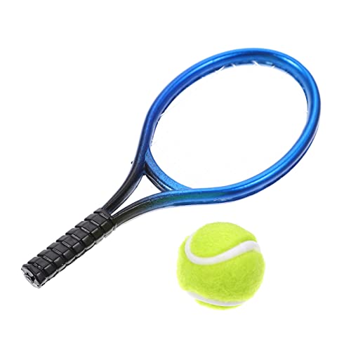 VANZACK 1satz Mini Tennis Racket Und Für Miniaturhäuser Dekorationszubehör Für Realistisches Modell Für Spielzeug Und Sammler VANZACK 1satz Mini Tennis Racket Und Für Miniaturhäuser Dekorationszubehör Für Realistisches Modell Für Spielzeug Und Sammler von VANZACK