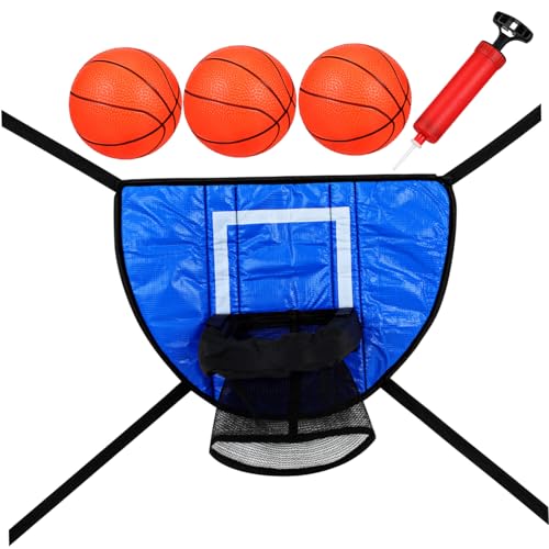 VANZACK 1Satz Trampolin Basketballkorb für Schnelle Installation Kompatibel mit Verschiedenen Trampolinen Setup mit Sicherungsgurten Raumsparendes Design Indoor VANZACK 1Satz Trampolin Basketballkorb für Schnelle Installation Kompatibel mit Verschiedenen Trampolinen Setup mit Sicherungsgurten Raumsparendes Design Indoor von VANZACK