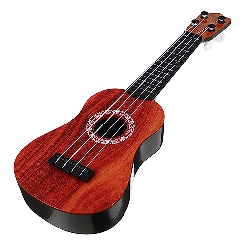 VANZACK 1Satz Ukulele Holzspielzeug Mit Design Musikinstrument Für Ersatzsaiten Einfacher Anleitung Und Plektrum Kleine Musiker von VANZACK