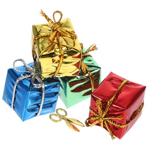 VANZACK 1Satz Weihnachtsgeschenkboxen Puppenhaus Zubehör mit Scheren Dekoration für DIY Weihnachten Entzückende Weihnachtsdeko Teiliges aus Stabilem Material VANZACK 1Satz Weihnachtsgeschenkboxen Puppenhaus Zubehör mit Scheren Dekoration für DIY Weihnachten Entzückende Weihnachtsdeko Teiliges aus Stabilem Material von VANZACK