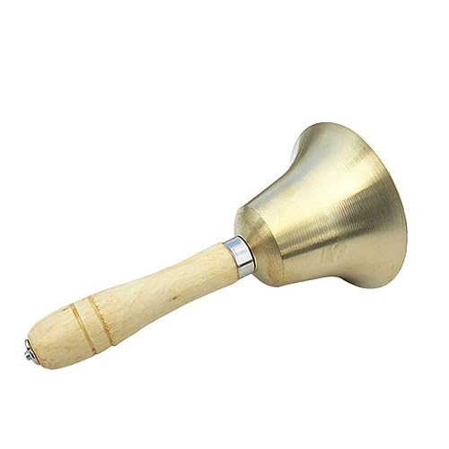 VANZACK 1Stück Babyrassel Aus Holz Mit Griff Handspielzeug Glocke Für Neugeborene Und Kleinkinder Musikalisches Lernspielzeug von VANZACK