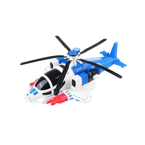 VANZACK 1Stück Elektrischer Hubschrauber Für DIY Flugzeughubschrauber Mit Lichtern Und Musik Batterien Nicht Enthalten Pädagogisches Für Jahre von VANZACK