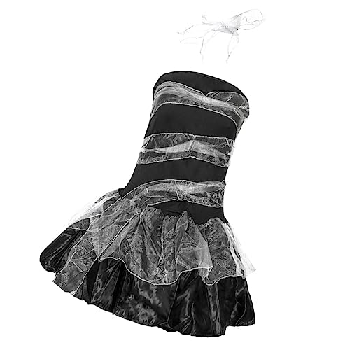 VANZACK 1Stück Geisterbraut für Damen Halloween Kostüm mit Schwarzem Design Teufelskostüm für Partys Leicht zu Reinigen Handwerkskunst für Karneval VANZACK 1Stück Geisterbraut für Damen Halloween Kostüm mit Schwarzem Design Teufelskostüm für Partys Leicht zu Reinigen Handwerkskunst für Karneval von VANZACK