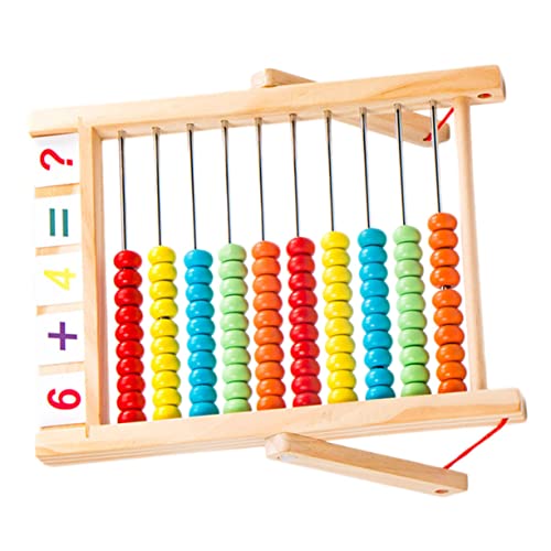 VANZACK 1Stück Holz Lernspielzeug Für Kreatives Rechenwerkzeug Zur Frühkindlichen Arithmetischer Rechenrahmen Für Studenten Und Kleinkinder von VANZACK