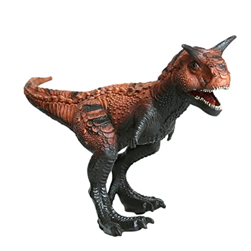 VANZACK 1Stück Kreatives Dinosaurier Carnotaurus Modell Ornament aus Kunststoff Lebensechtes Tiermodell für Dekoration für Zuhause und Büro Fördert Farberkennung von VANZACK
