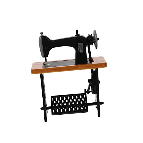 VANZACK 1stück Mini Nähmaschine Deko Für Puppenhaus Vintage Miniatur Modell Für Kreative Projekte Und Heimdekoration Für Sammler Und Miniaturliebhaber von VANZACK