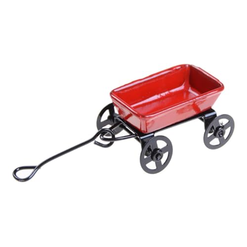 VANZACK 1Stück Mini Cart Modell aus Hochwertigem Dekorativer Trolley für Puppenhaus für Garten und Szenen VANZACK 1Stück Mini Cart Modell aus Hochwertigem Dekorativer Trolley für Puppenhaus für Garten und Szenen von VANZACK