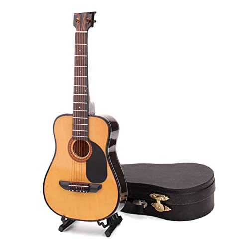 VANZACK 1Stück Mini Gitarrenmodell Deko Gitarrenornament Für Haushalt Puppenhaus Hochwertige Gitarrendekoration Geschenkidee Für Musikliebhaber Freunde Lebensechte von VANZACK