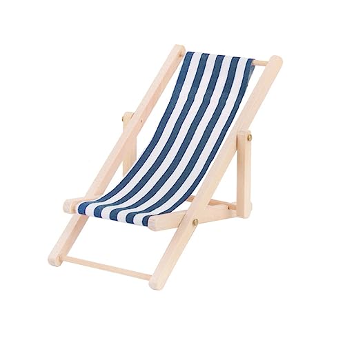 VANZACK 1Stück Mini Strandstuhl Modell für Puppenhaus Blau Gestreifter Liegestuhl für DIY Dekoration Hochwertiges Zubehör für Garten und Puppenhaus VANZACK 1Stück Mini Strandstuhl Modell für Puppenhaus Blau Gestreifter Liegestuhl für DIY Dekoration Hochwertiges Zubehör für Garten und Puppenhaus von VANZACK