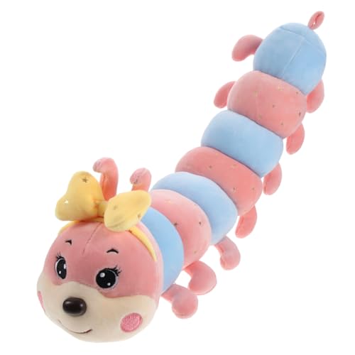 VANZACK 1Stück Raupe Geformte Plüschpuppe Für Rosa Gefülltes Puppenspielzeug Kissengeschenk Für Kleinkinder von VANZACK