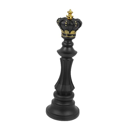 VANZACK 1Stück Schwarzer Schachkönig Aus Harz Kreatives Dekoratives Harz Handwerk Für Home Office Und Elegante Schachfigur Als Stilvolles Für Ihren VANZACK 1Stück Schwarzer Schachkönig Aus Harz Kreatives Dekoratives Harz Handwerk Für Home Office Und Elegante Schachfigur Als Stilvolles Für Ihren von VANZACK