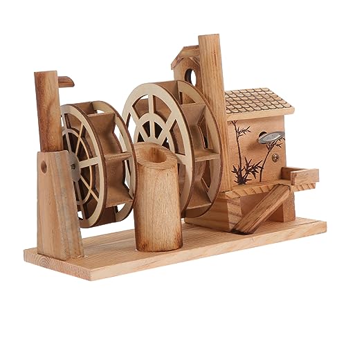 VANZACK 1Stück Wasserrad Aus Holz Retro Musikspielzeug Für Handbetrieben Dekoration Und Interaktives Lernspielzeug Für Eltern Interaktion von VANZACK